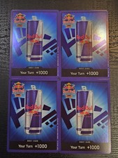 Bandai One Piece CCG Red Bull Double Don!! DON!! Promo Cards Lot (4 Cards)