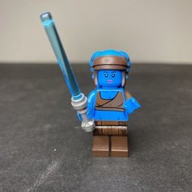 LEGO&reg; Aayla Secura Minifig sw0833 Star Wars Blue Twilek Jedi Pink Lips 75182
