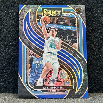 KJ Simpson Jr. Rookie Card Blue Prizm Premier Level 2024-25 Panini