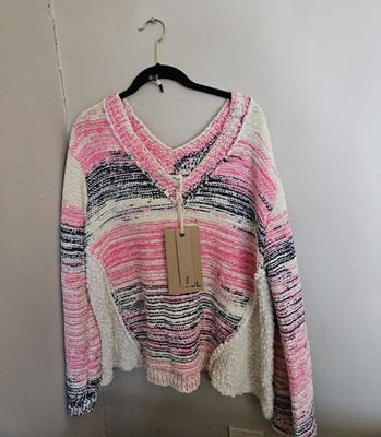   POL Knitted Sweater Size S Oversized V-Neck Pullover. Will Fit Most Sizes