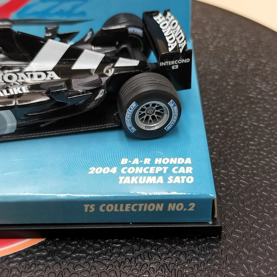 MINICHAMPS 1/43 BAR Honda 2004 Concept Car Takuma Sato Black 518034399 - Image 3 of 4