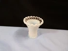 HTF Vintage Fenton Milk Glass CRYSTAL CREST #37 Mini Miniature Flared Vase