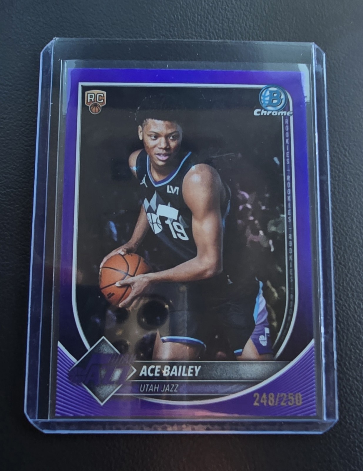 2025-26 Bowman Chrome - Ace Bailey #BCV-5 Purple Refractor /250 (RC)