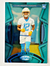 2023 Panini Certified Derius Davis TEAL Parallel RC SP #1/20 Chargers Rookie!