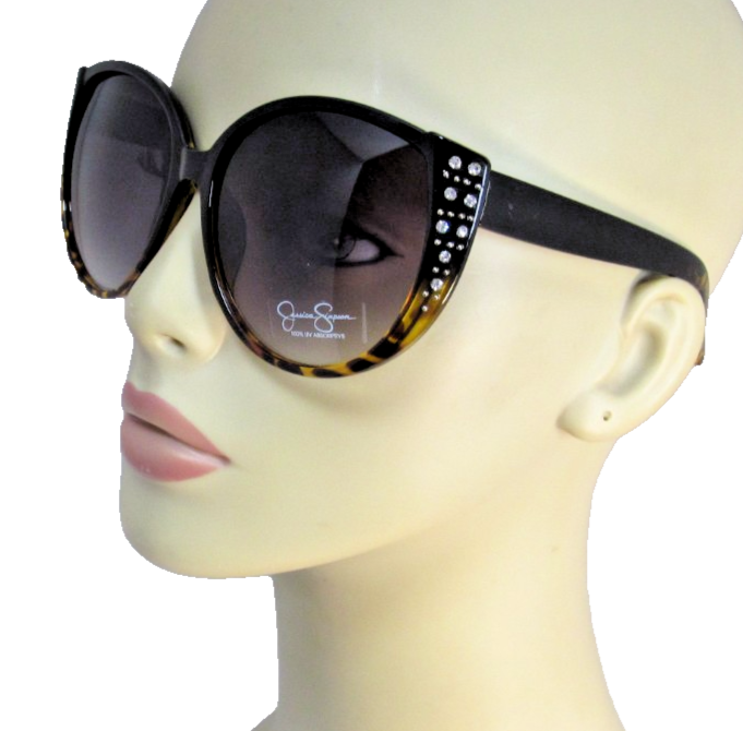 Jessica Simpson Rhinestone Black-fade to-Tortoise Shell Sunglasses