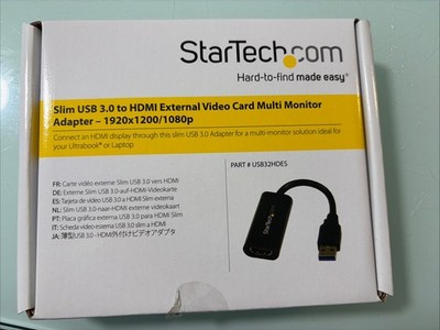 Startech.com USB 3.0 to HDMI Ext. Video Card Multi Monitor Adap. - 1920x1200