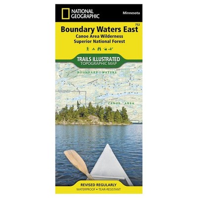 National Geographic Trails Illustrated Boundary Waters East Map #752 - Detailed