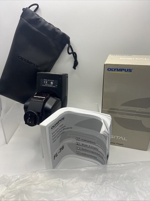 Olympus FL-36R Shoe Mount RC Flash with Case Electronic Flash Digital