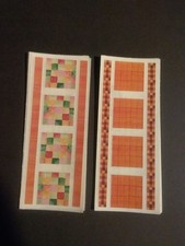 Creative Memories  Lot of Twelve Studio Stickers  2" x 5"  Orange Squares