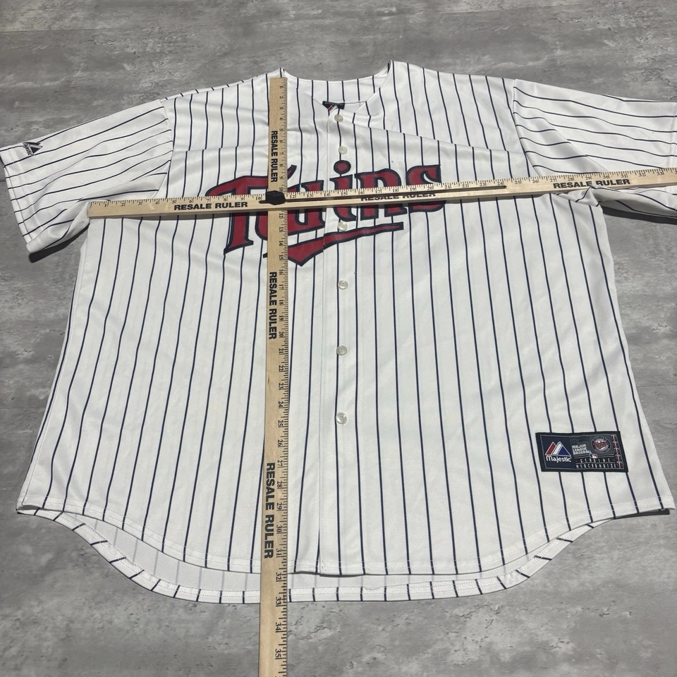 Camiseta masculina Jim Thome Minnesota Twins 2XL XXL branca costurada majestosa * - Imagem 4 de 4