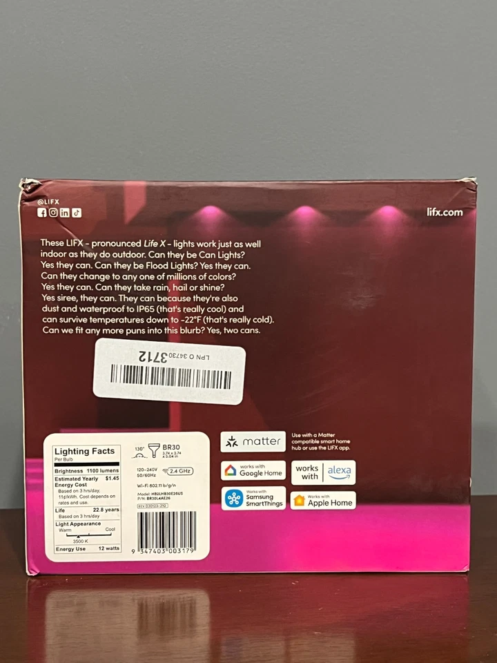 LIFX color, E26 1100 lumens, Wi-Fi Smart LED 2 Light Bulbs, Billions of colors  - Image 3 of 4