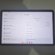 Samsung Galaxy Tab S7 SM-T870 128GB 11" Wifi Only Android Tablet read 