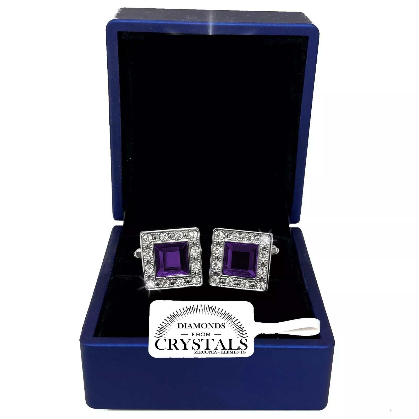 Gemelos Camisa Hombre Mujer Con Cristales De Zirconio Matrimonio Violeta