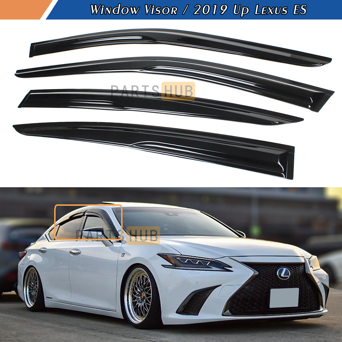 For 2019-2024 Lexus ES300h ES350 ES250 JDM Mugen Style Window