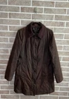 Barbour Belsay Wax Jacket Coat Brown Cotton Size UK 10/EURO 36/USA 6