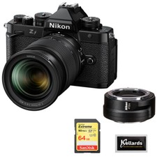 Nikon Zf Mirrorless Camera with 24-70mm f/4 Lens Bundle  FTZ II Adapter