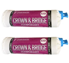 2 X Bleach Temporary Crown & Bridge Material 10:1  76g (Luxatemp Protemp)