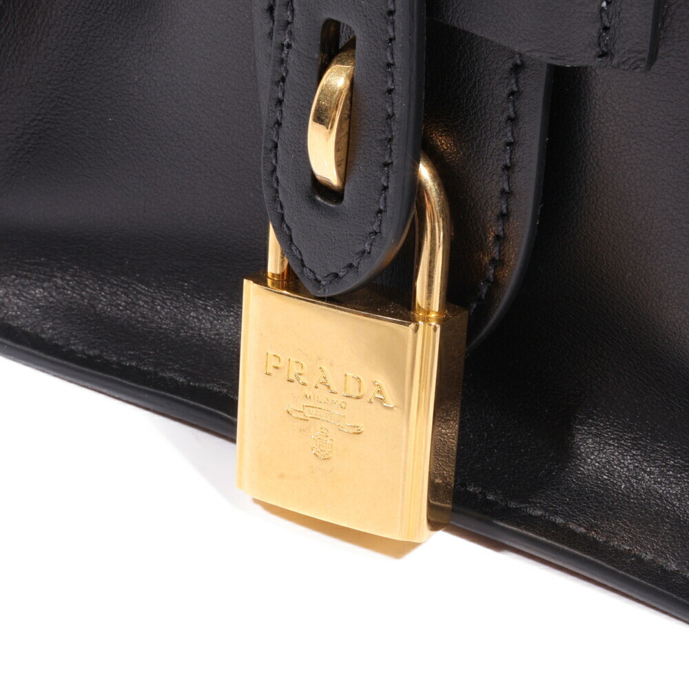 Prada Esplanade Safiano 2Way Handbag Bag Shoulder Black Prada Esplanade Safiano 2Way Handbag Bag Shoulder Black