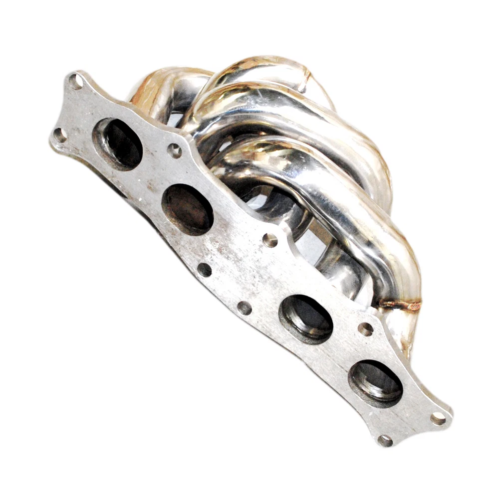 Colector turbo de igual longitud SS para 91-95 Toyota MR2 3S-GT 3S-GE T4 brida Foto 3 de 4