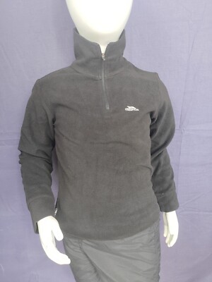 RRP £15 Age 5/6 Masonville Trespass Boys Fleece Black UK - Main Image