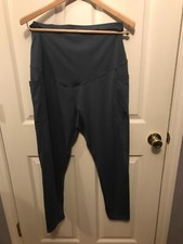 Womens Maternity Shein Black Leggings with Pockets Size XL