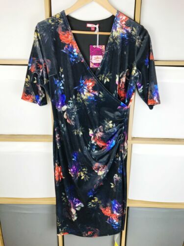 Joe Browns,Fox Print Dress Size 14 Black Blue Midi Stretch Jersey  Boho,New+Tag | eBay UK
