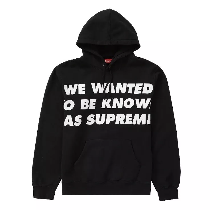 SWEAT SHIRT À CAPUCHE SUPREME KNOWN AS NOIR TAILLE Large SS20SW41