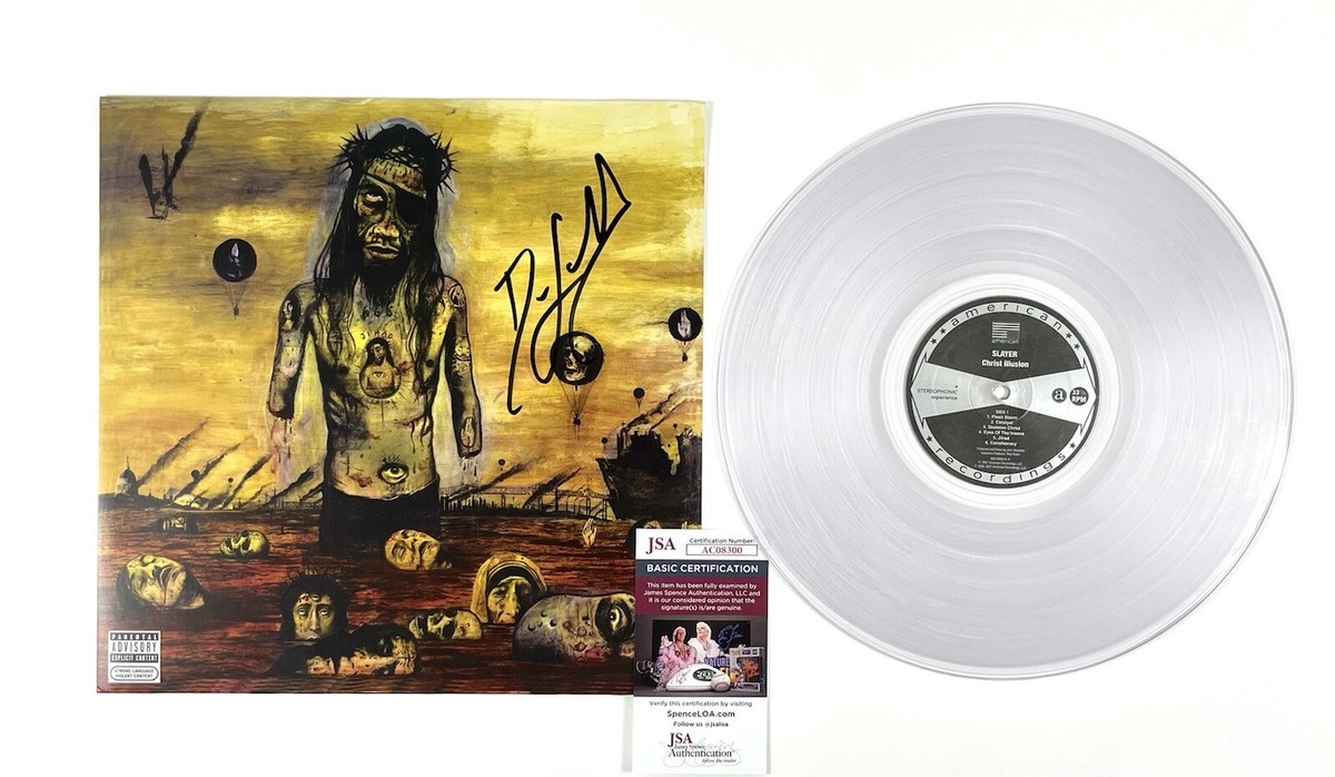 Slayer 666 Press Clear Color Vinyl Record Dave Lombardo Christ