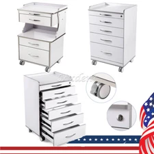 3/4/5 layer Dental Rolling Cart &Drawers Built-in Socket Trolley Instrument Tool