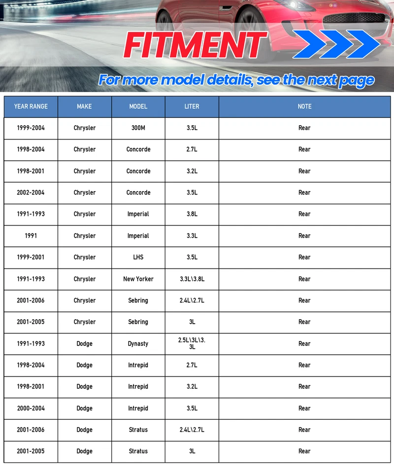 2X Rear Left Right Brake Calipers For Dodge Stratus 1991-2006 Chrysler Concorde Foto 3 de 4