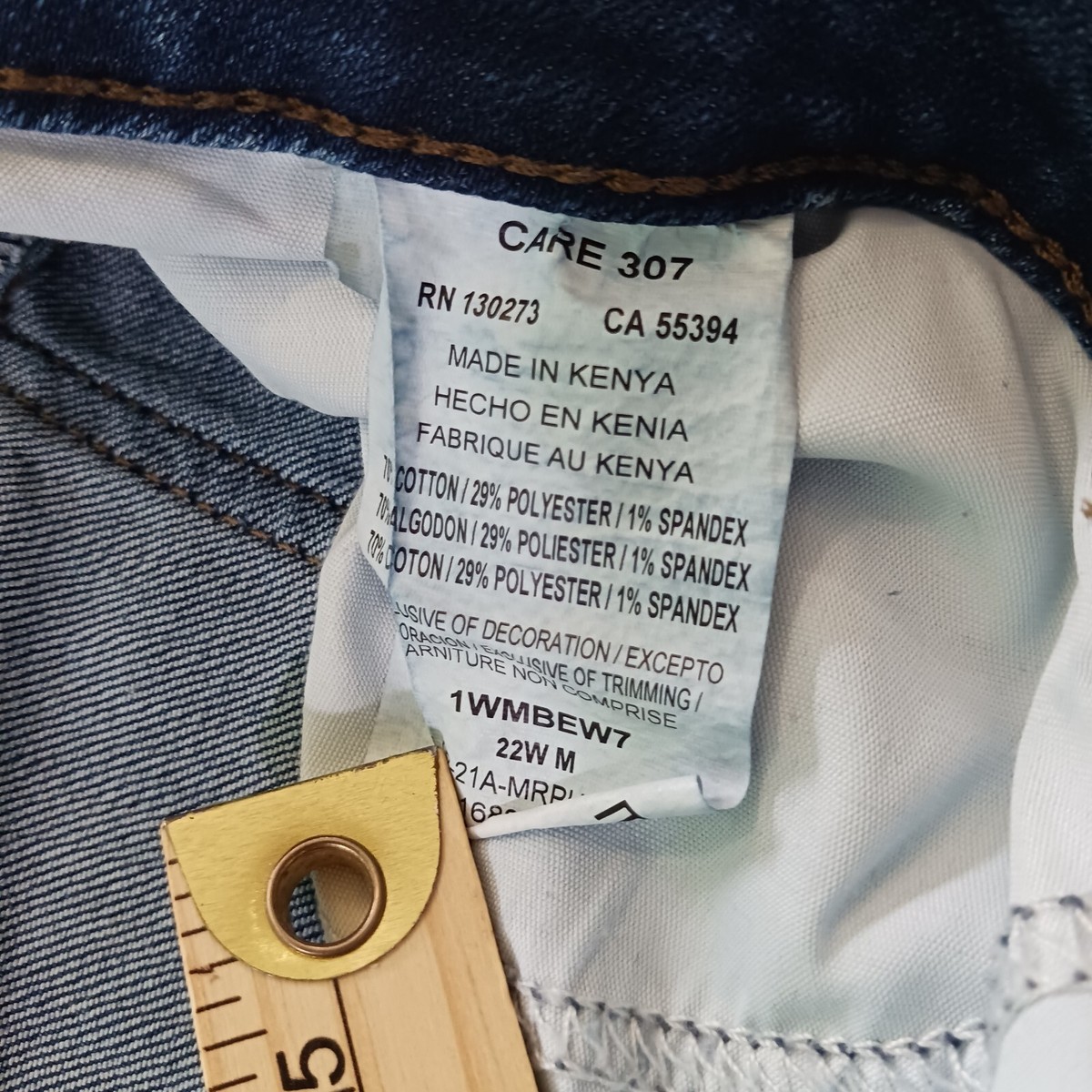 Lee 1WMBEW7 Regular Fit Bootcut Women's Blue Denim Jeans Sz 22W M