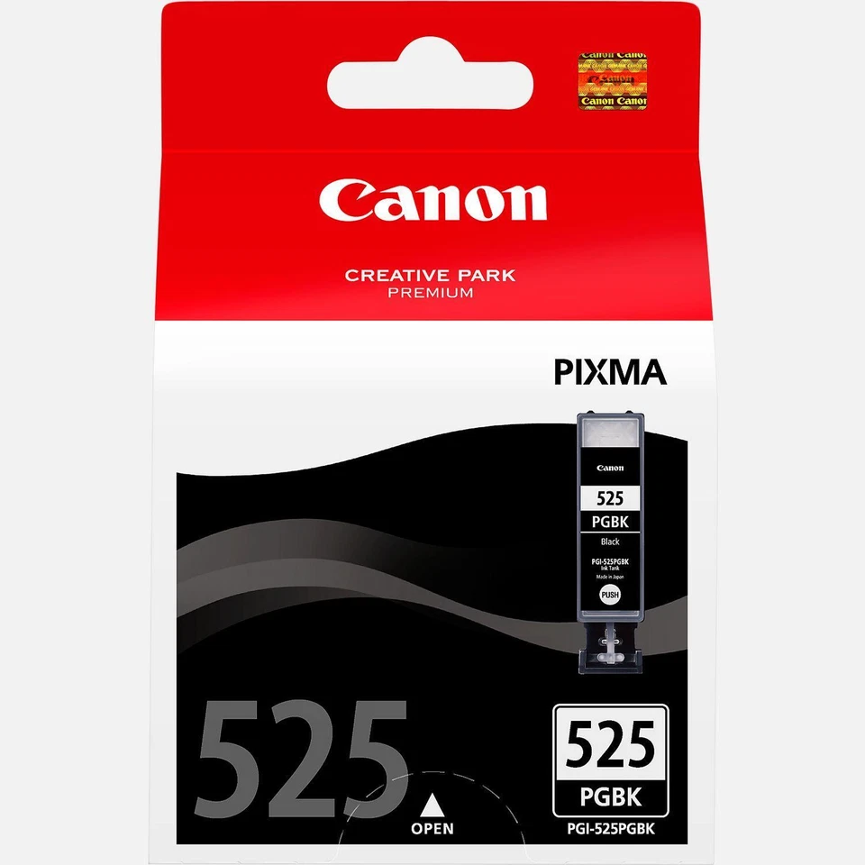 CARTOUCHE ORIGINALE CANON PGI-525PGBK NOIRE 4529B001 POUR CANON IP 4850, MG 5... - Photo 1/1