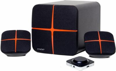 SYKIK SP0281BT 2.1 CH SPEAKER SUBWOOFER SYSTEM BT AUX - GREAT PC LAPTOP SPEAKERS