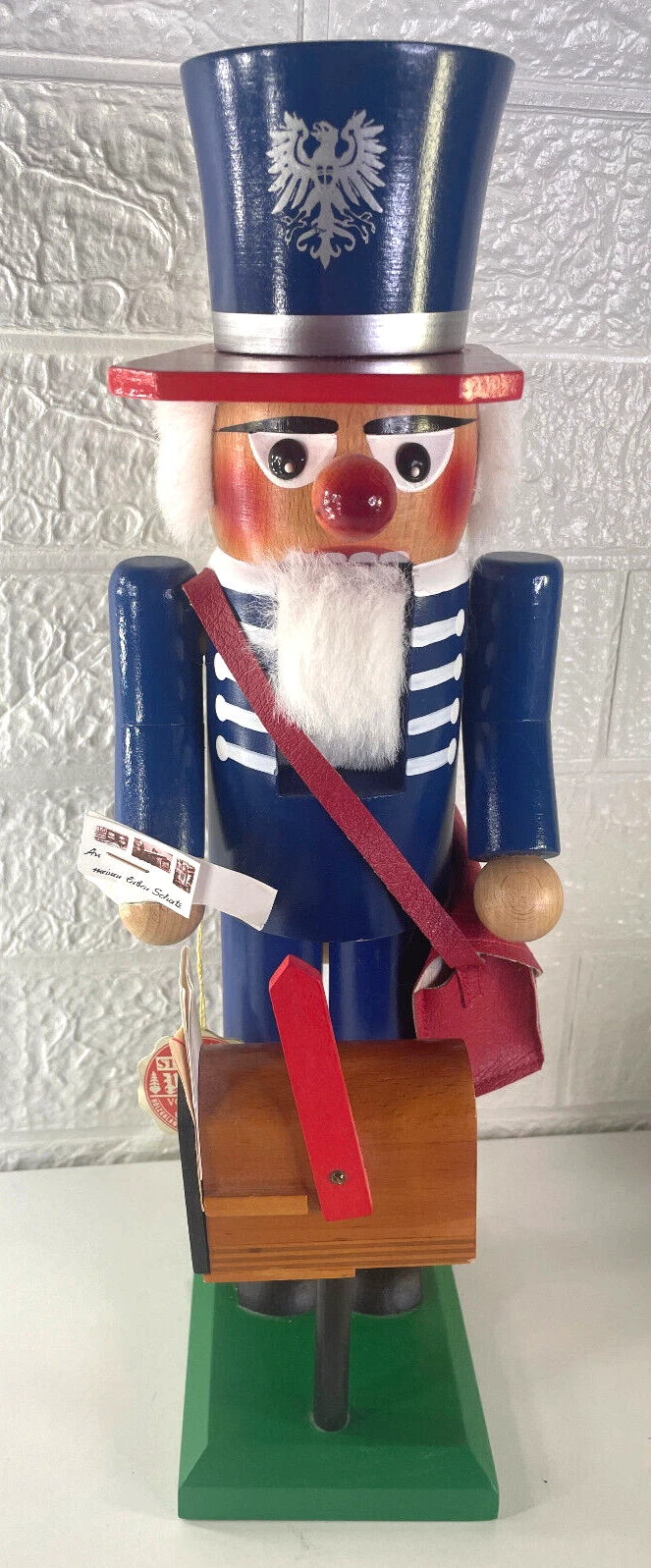 Steinbach Volksknust Aus Hohenhamelin Wooden Mailman Nutcracker *READ