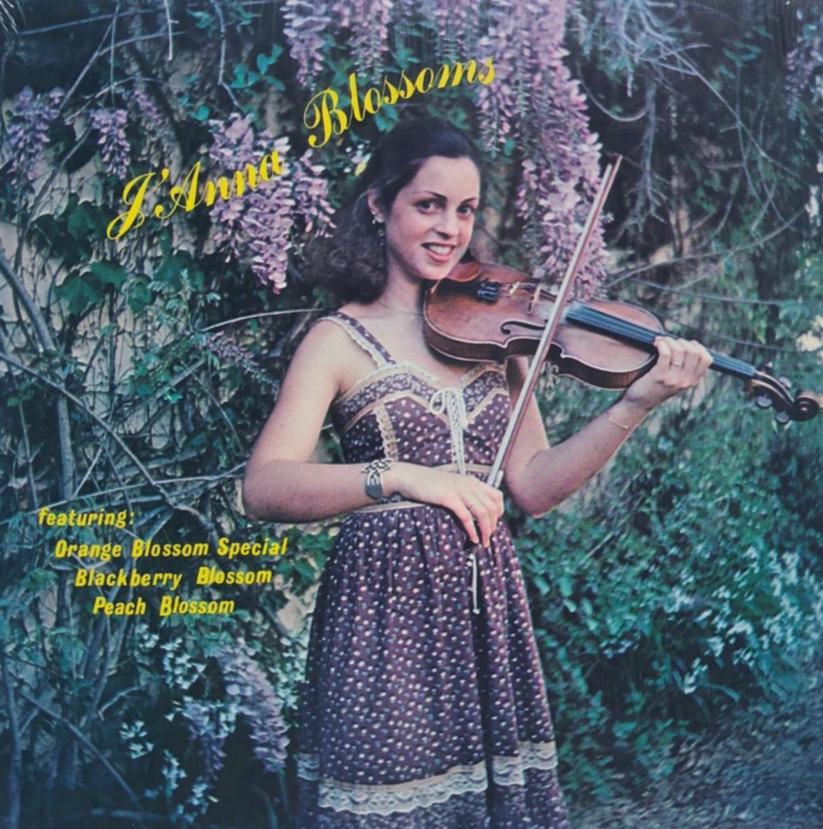 J'ANNA JACOBY Blossoms LP 1978 Fiddle Prodigy Bluegrass Vitamin
