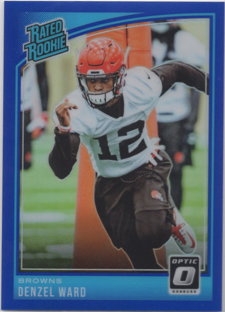 2018 Donruss Optic Rated Rookie Blue /149 Denzel Ward #198 Rookie RC