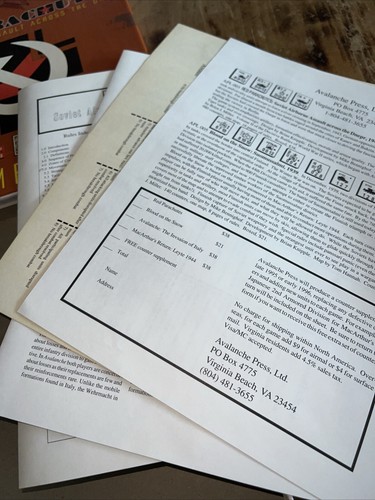 Red Parachutes Game 1995 Avalanche Press Soviet Airborne Assault Stalin Waits - Picture 4 of 6