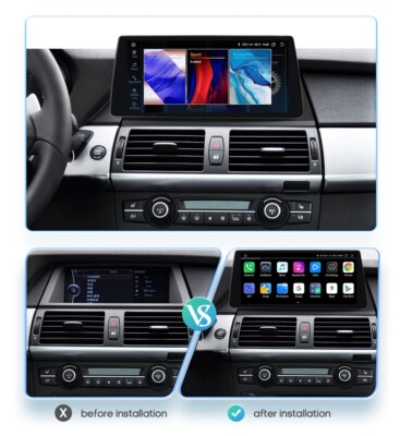 10.25''For BMW X5 E70 X6 E71 CCC 2007-2010 Android 14 Car Radio 4+32GB GPS Stereo