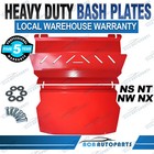 Steel Bash Plates for Mitsubishi Pajero NS NT NW NX 2006+ Front Sump Guard RED