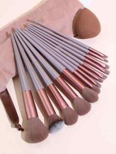 Makeup Brush Set. 13 Pcs Brush and 1 Makeup Sponge
