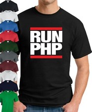 CAMISETA RUN PHP Divertido Eslogan Geek