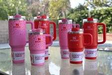 Stanley x Target Exclusive 2025 Valentine Heart Tumbler 20oz 30oz 40oz Red Pink