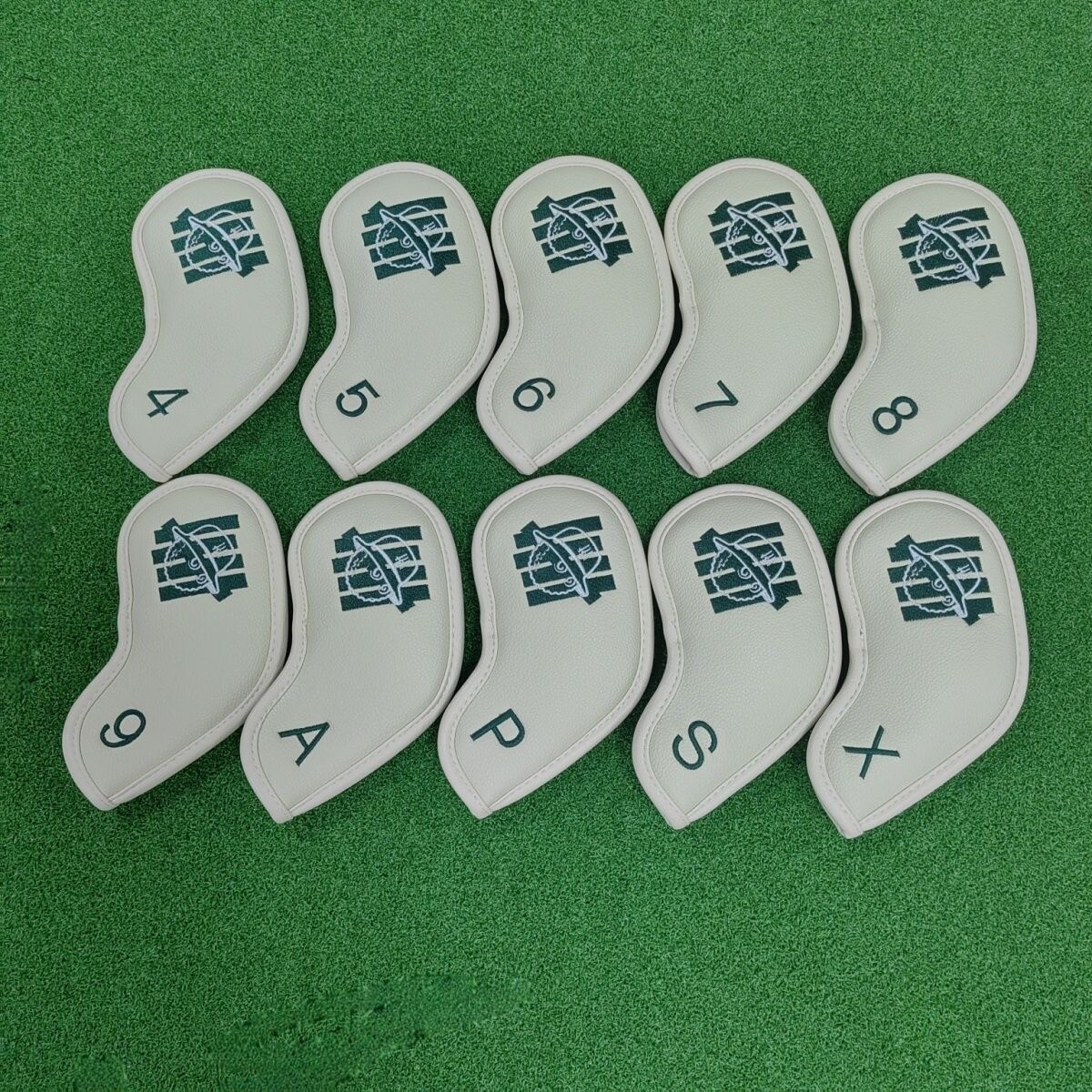 New Malbon 10pcs Golf Iron Head Cover Set Golf Iron Club Cover 49APSX