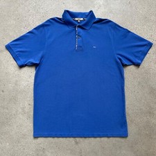 Vintage Burberry Polo Collared Blue Shirt