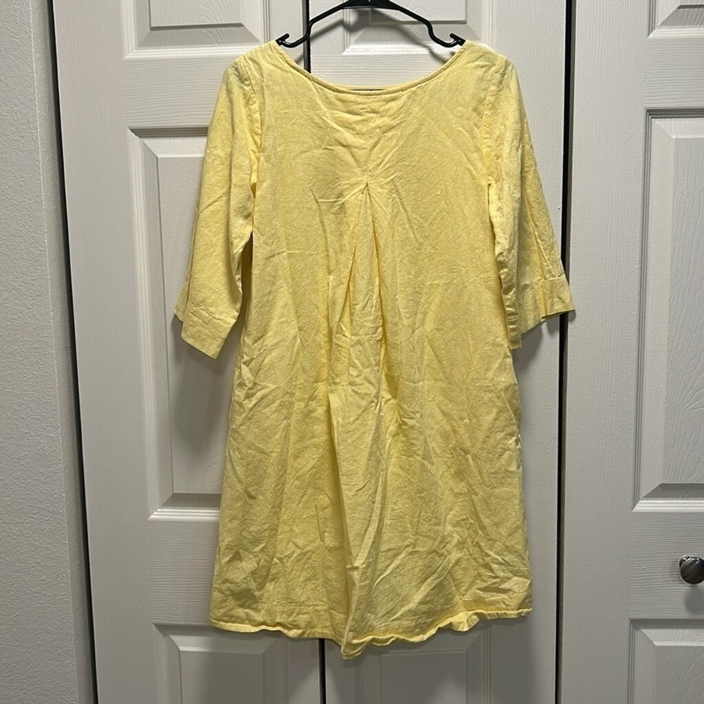 Roller Rabbit Solid Pale Yellow Three-Quarter Sle… - image 3