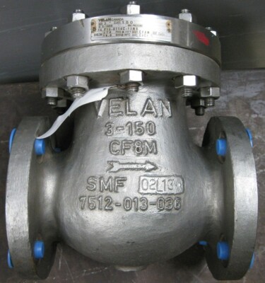 VELAN 3  150 FLANGED RAISED FACE CF8M SWING CHECK VALVE FIG: F10-0114C-13MS