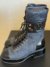 CHANEL Denim Boots for Women for sale - eBay CHANEL Denim Boots for Women for sale - eBay