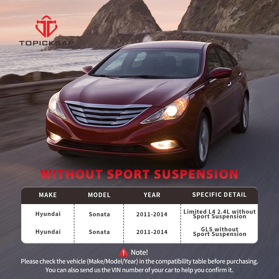 8 шт передний нижний рычаг управления шарнирное соединение для 2011-2014 Hyundai Sonata без спорта - Изображение 3 из 4