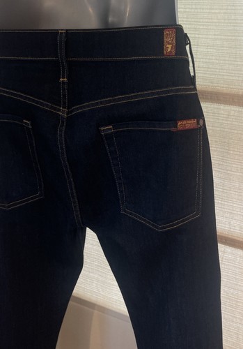 7 For All Mankind PAXTYN Dark Denim Straight Leg Jeans~33 X 34~NWOT - Picture 6 of 10