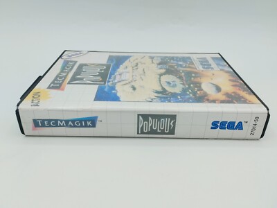 Jeu Populous Sega Master System Version Originale Complète - Sortie 1989, Bon état